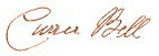 Signature of Currer Bell